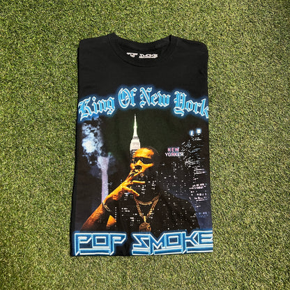 Vlone x Pop Smoke King Of NY Tee Size Small USED