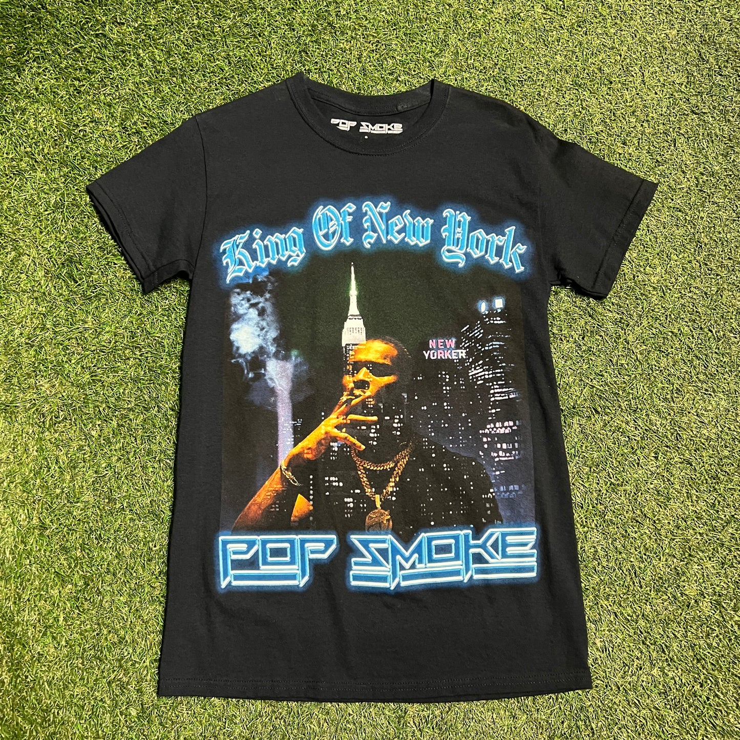 Vlone x Pop Smoke King Of NY Tee Size Small USED