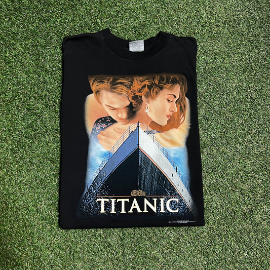 Titanic 1998 Promo Stanley Desantis Tag Tee Size Medium USED