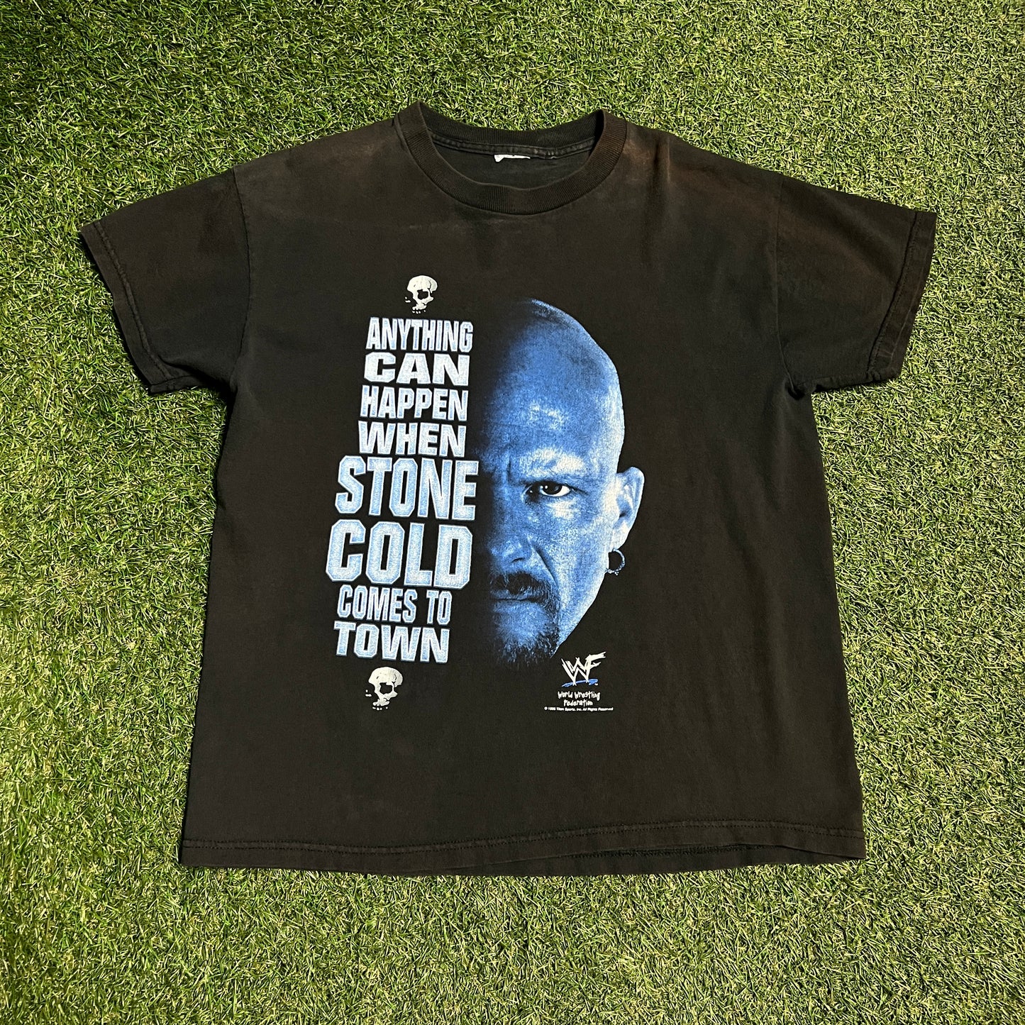 Stone Cold Anything Can Happen When Stone Cold Comes to Town Size Small USED