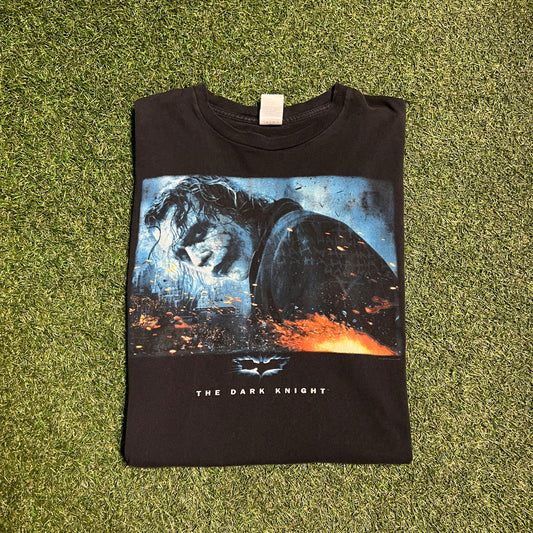 The dark knight joker tee delta tag Size XL USED v12776