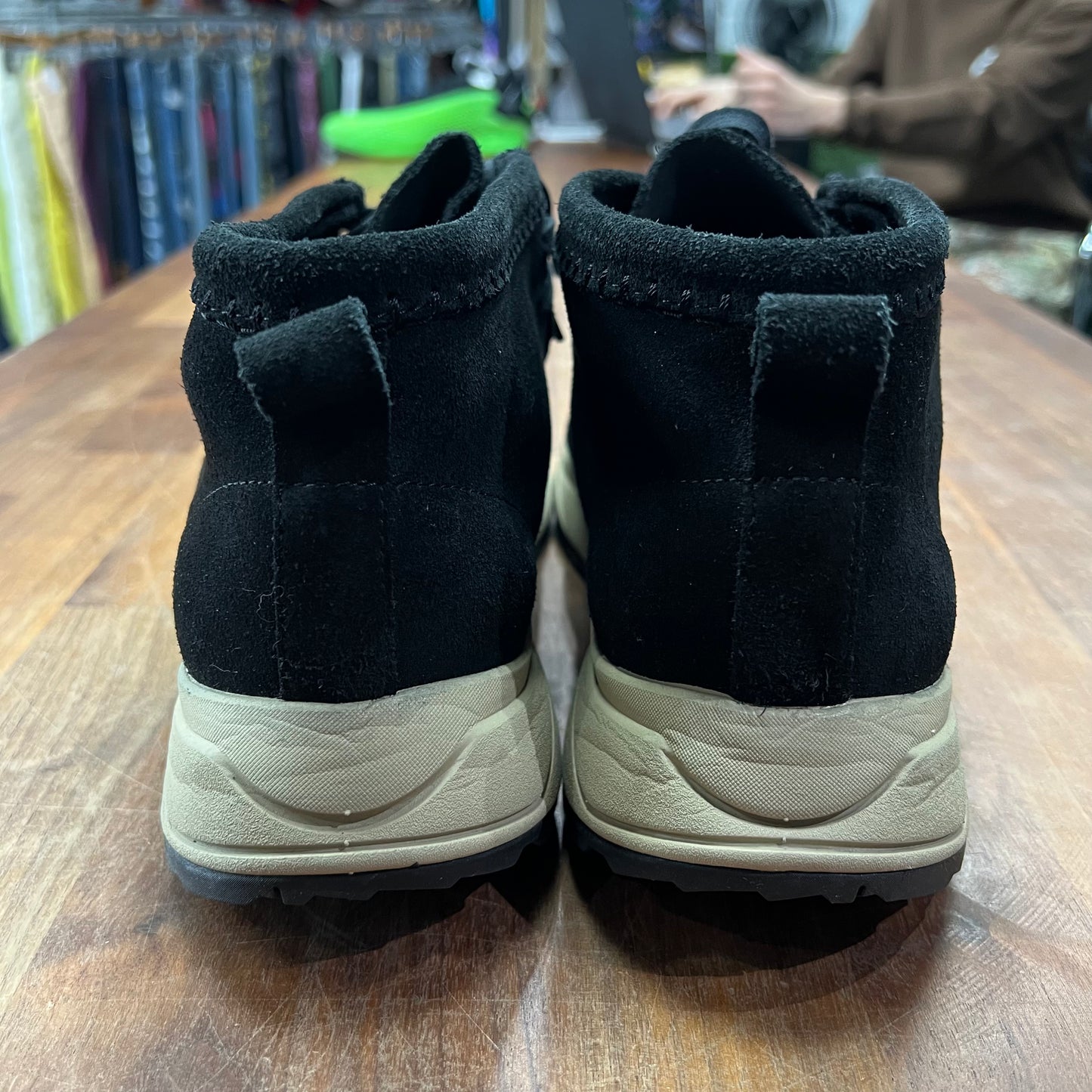 Clarks Wallabee Eden Black Size 11 USED s15849