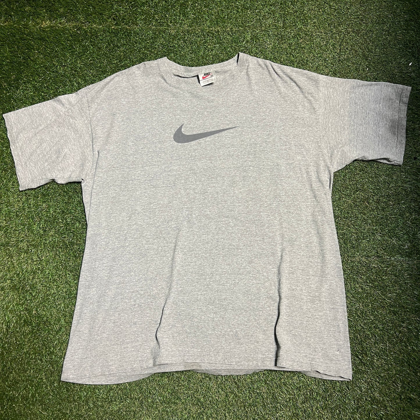 Nike Grey Tee Grey Swoosh Size XXL USED