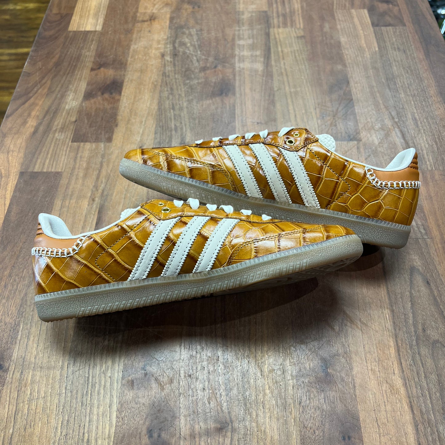 Adidas Samba Wales Bonner Brown Croc Size 11.5 NEW s16031
