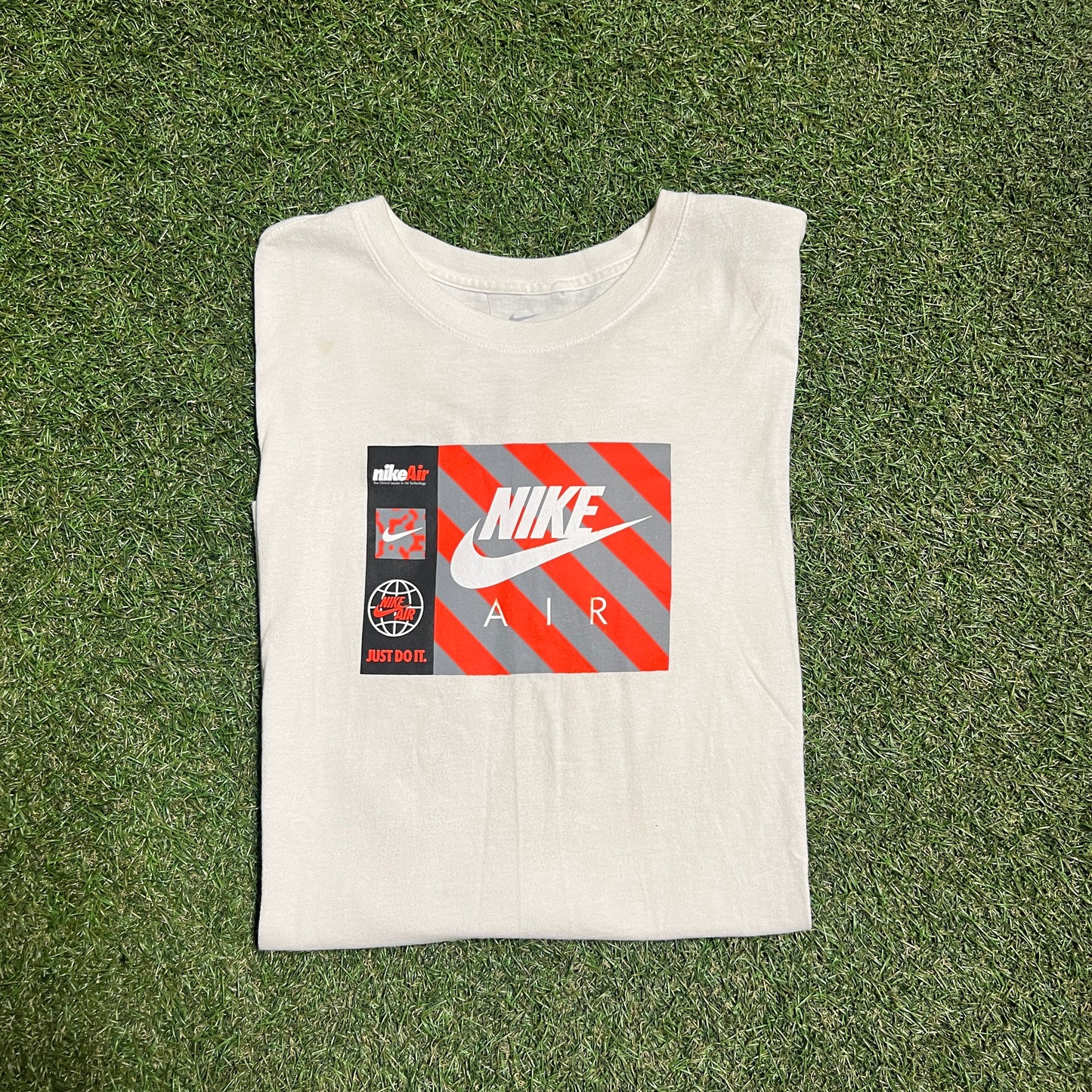 Nike Air Striped Front Tee Size XL USED v13138