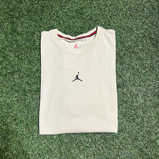 Jordan Front Font Brown Tee Size XL USED v13124