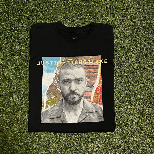 Justin Timberlake The Man of The Woods Tour Black Tee Size Medium USED v12743