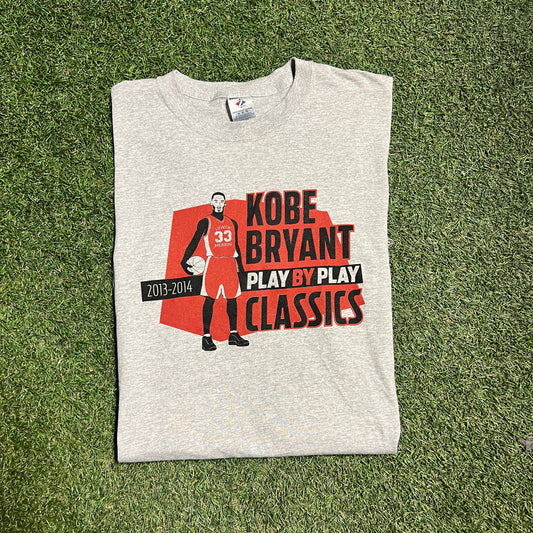 Kobe Bryant play by play classics 2014 tee Size XL USED v4711
