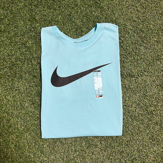 Nike Blue Cotton Tee Size XL NEW v13114