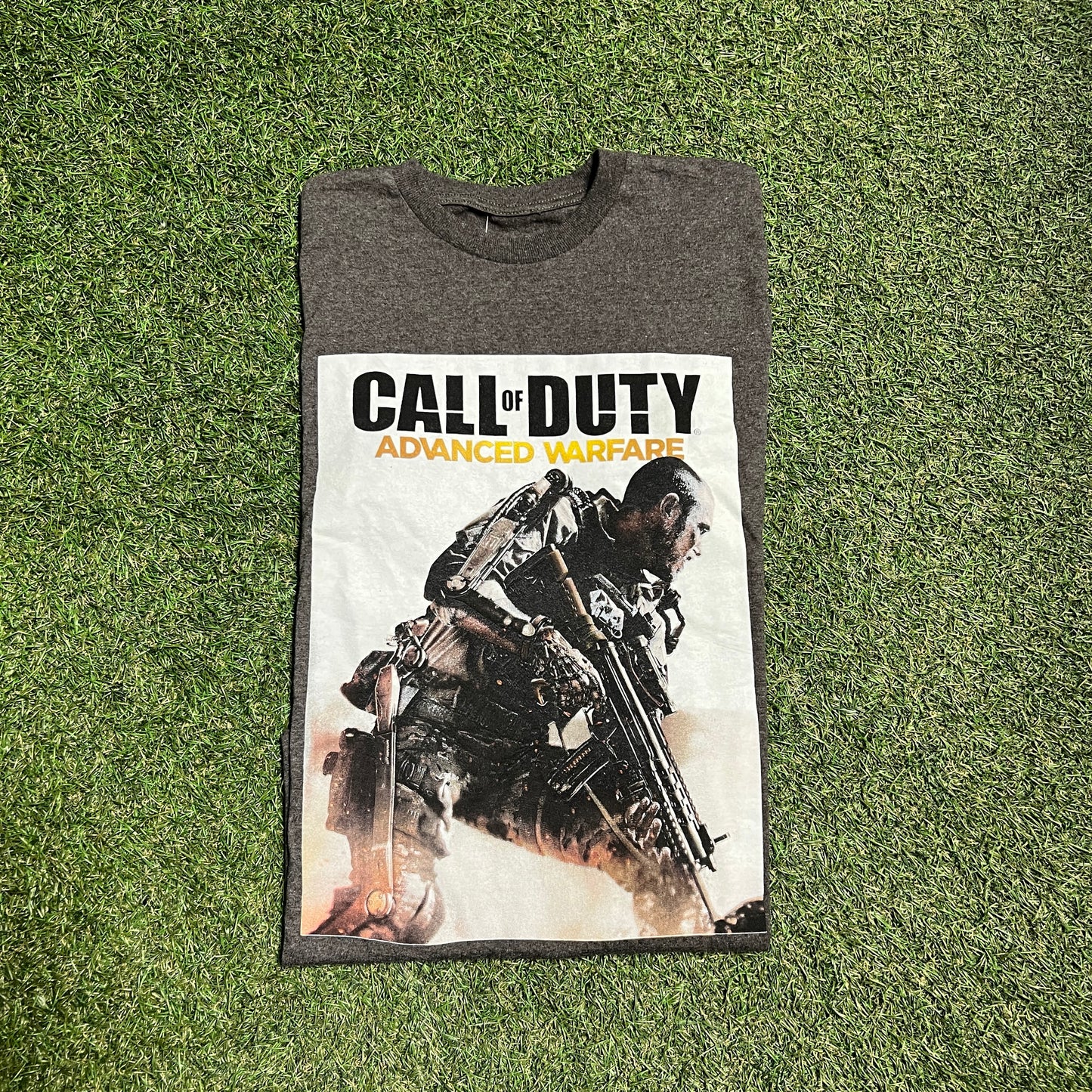 Call Of Duty Advanced Warfare Promo Tee Grey Size Medium NEW v12966