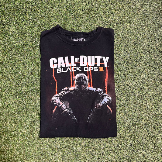 COD black ops 3 tee black size Small USED v11211