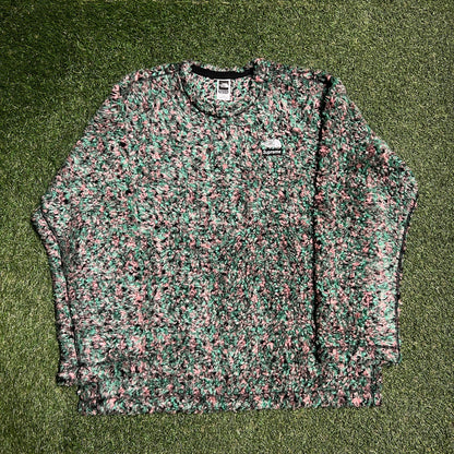 Supreme SS23 TNF High Pile Fleece Green Crewneck Size Large NEW x8855