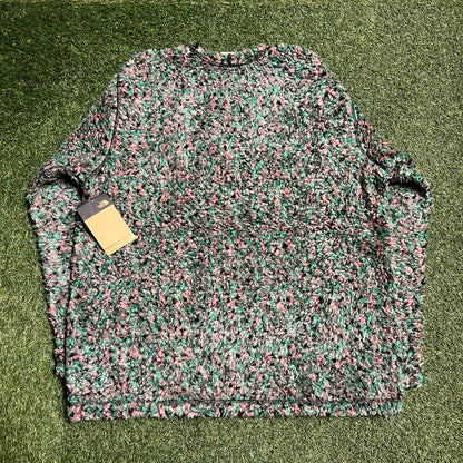 Supreme SS23 TNF High Pile Fleece Green Crewneck Size Large NEW x8855