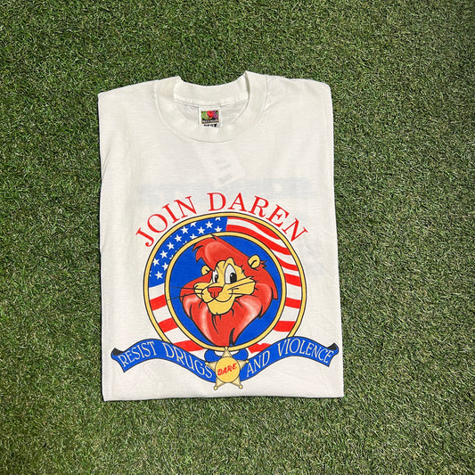 Dare join daren tee white fruit of the loom tag Size XL USED v12331
