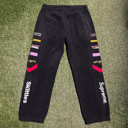 Supreme fw21 skittles polartec pants black Size Large NEW x8852