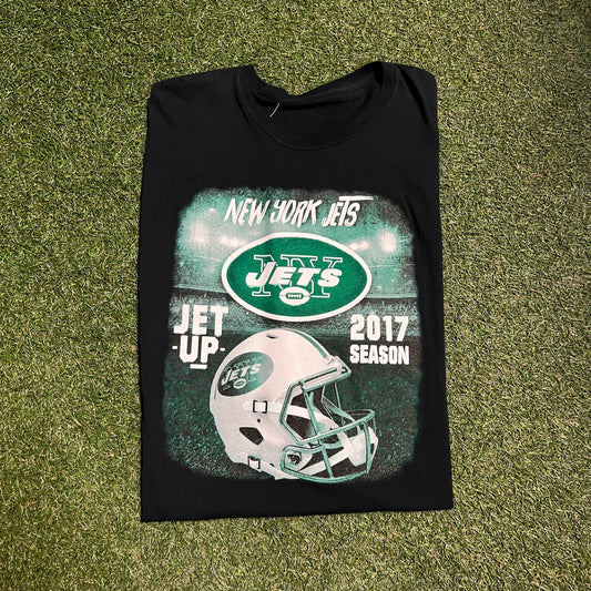2017 season NY Jets tee black Size large USED