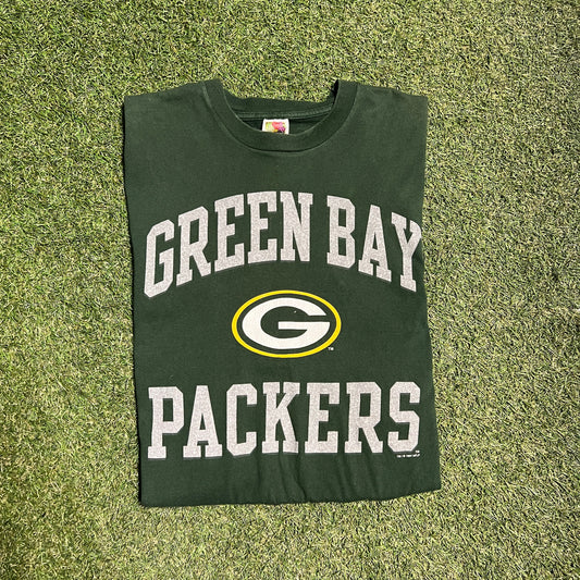 1997 Green Bay Packers Green Tee Size XL USED v13508