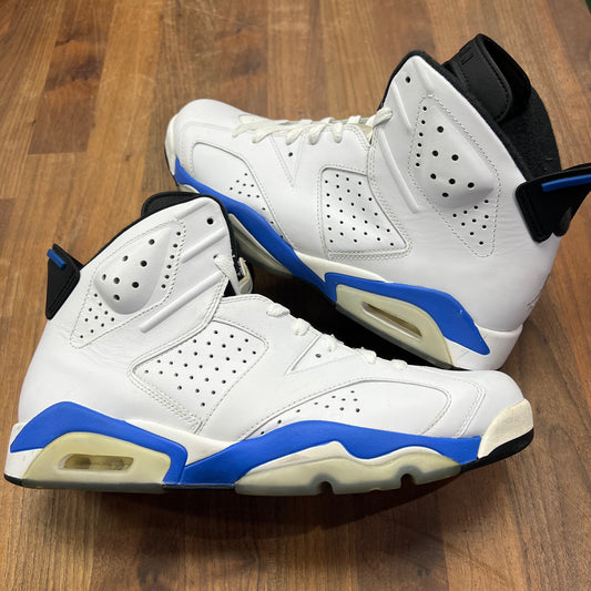 Jordan 6 Sport Blue 2014 Size 11 USED s16152
