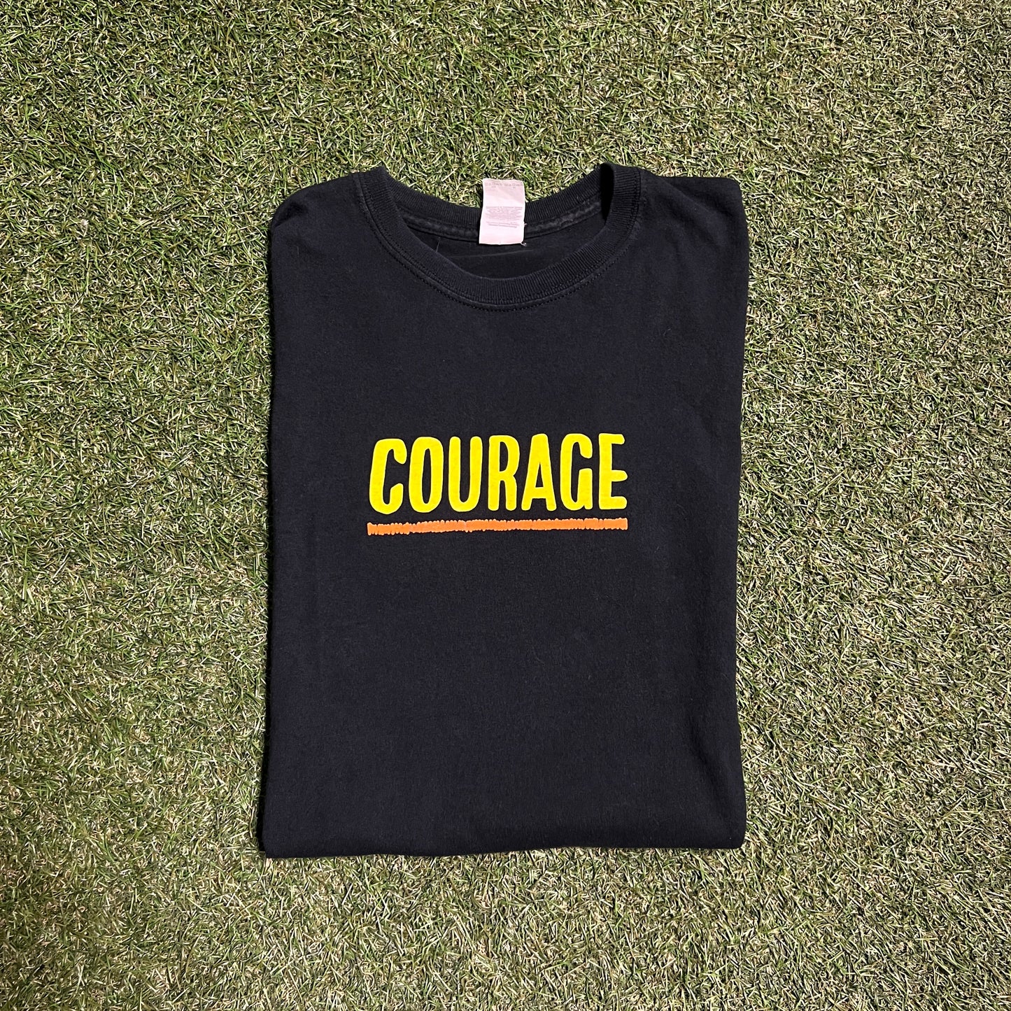 Chance the rapper Courage Tour Black Tee Size Medium USED v2881