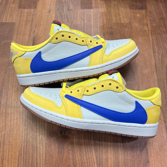 Jordan 1 Low Travis Scott Canary Size 8M/9.5w NEW s16261