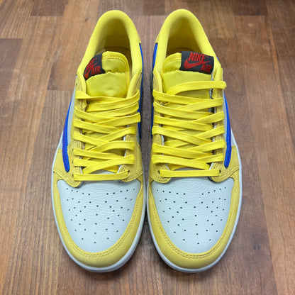 Jordan 1 Low Travis Scott Canary Size 8.5m / 10w NEW s16244