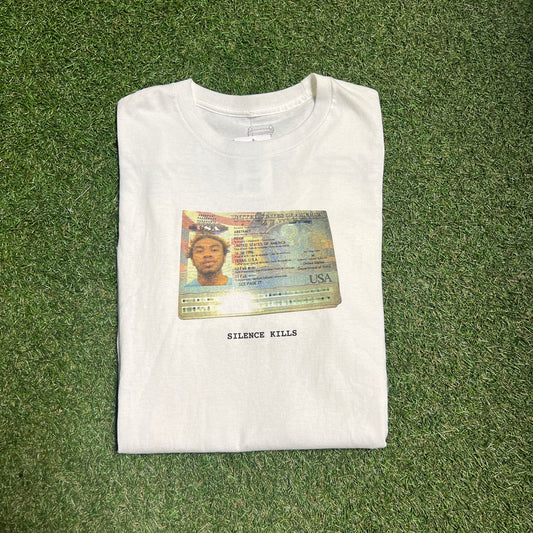 Brockhampton Silence Kills White Tee Size XL USED v1979