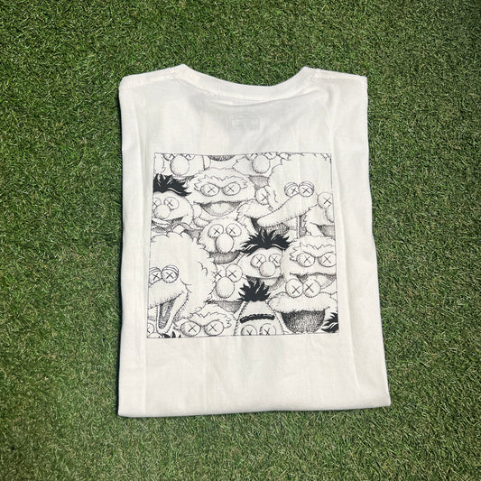 Kaws Sesame ST Uniqlo XX Pocket Tee Size XXL White NEW x9190