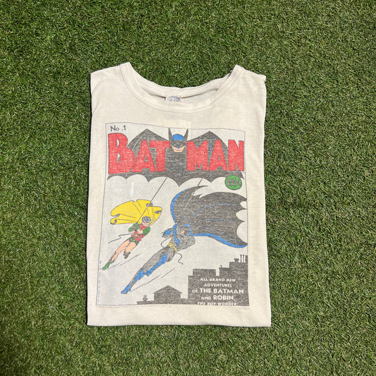 Batman and Robin 1980s No 1 Repelling Tee Size Medium USED