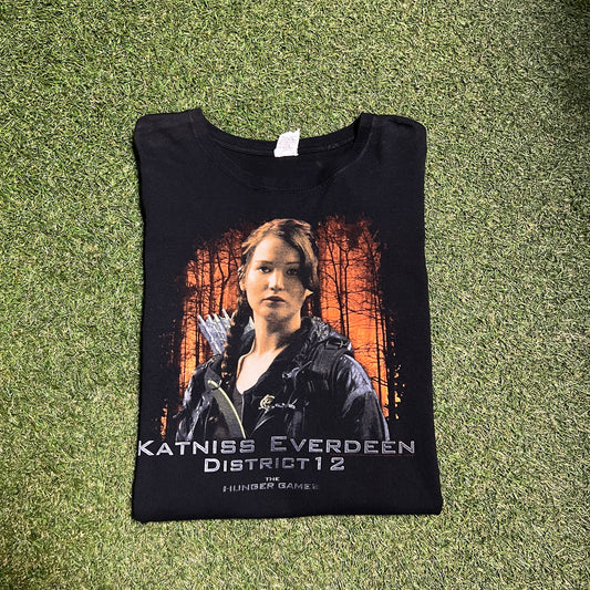 Katnis Everdeen HUnger Games Tee Size XL USED v6135