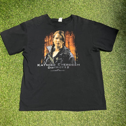 Katnis Everdeen HUnger Games Tee Size XL USED v6135
