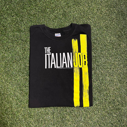The Italian Job Promo Black Tee Size XL USED v5281