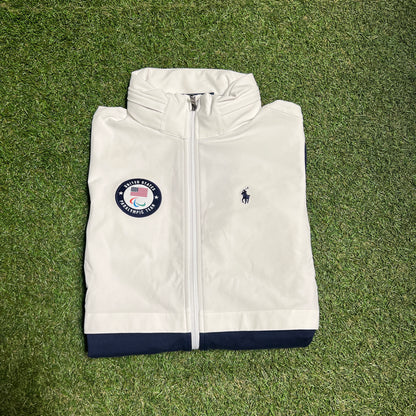 Ralph Lauren polo team usa zip up jacket white Size XS New v14127