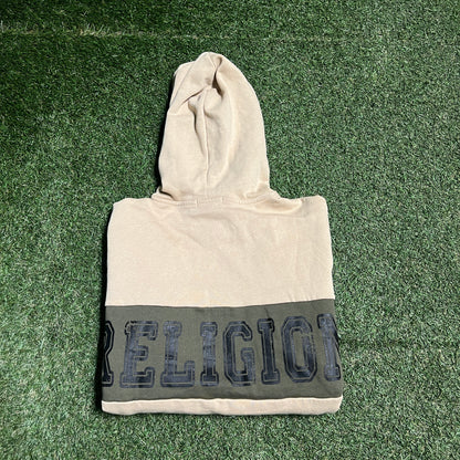 True Religion Tan Hoodie Size Large NEW v15284