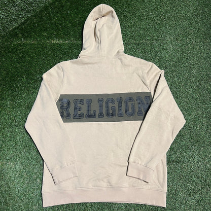 True Religion Tan Hoodie Size Large NEW v15284