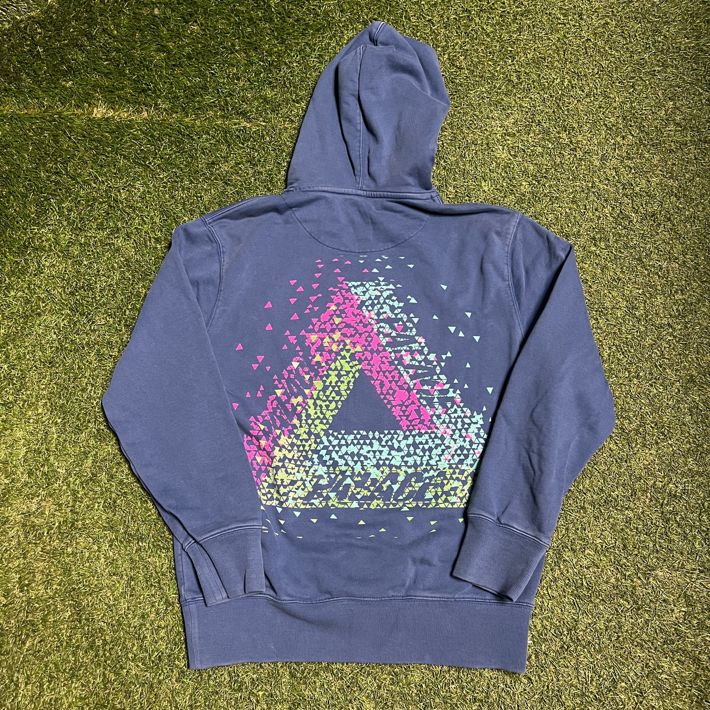 Palace Maximun Blue Hoodie Size Small USED x12759