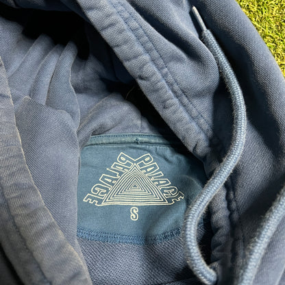 Palace Maximun Blue Hoodie Size Small USED x12759