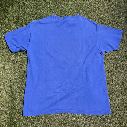 Supreme 2009 slum kids tee blue Size XL USED x11797