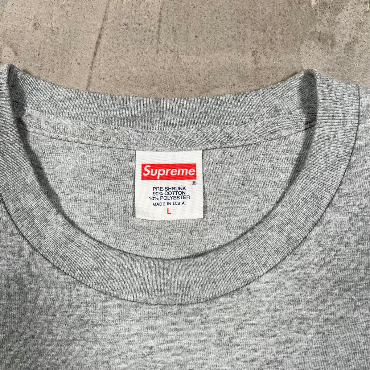 Supreme Neil Young (2015) Photo Grey Tee Size Large USED x18982