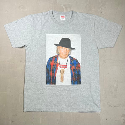 Supreme Neil Young (2015) Photo Grey Tee Size Large USED x18982