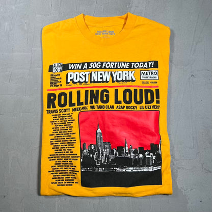 Alien Body × Rolling Loud NYC 19 Post Show Tee Size Large USED X18990
