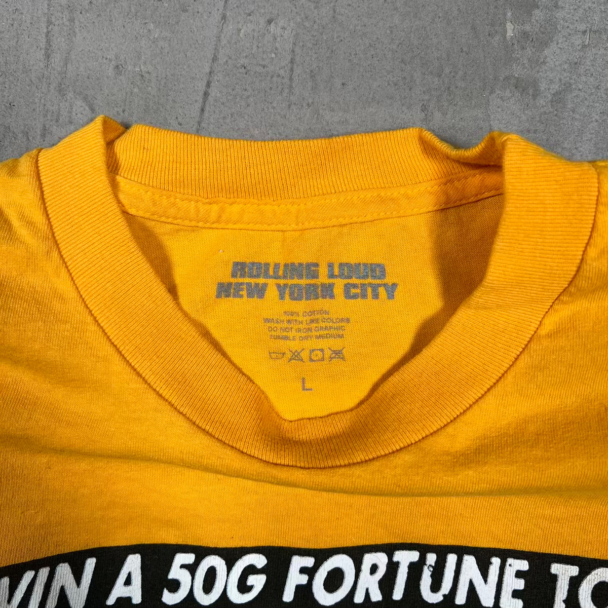 Alien Body × Rolling Loud NYC 19 Post Show Tee Size Large USED X18990