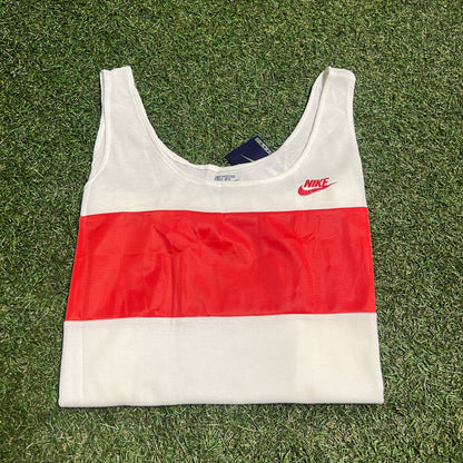 1990s Nike Womens White Tank Top Size XL NEW v15304