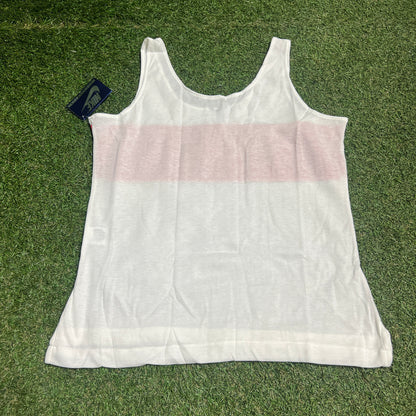 1990s Nike Womens White Tank Top Size XL NEW v15304