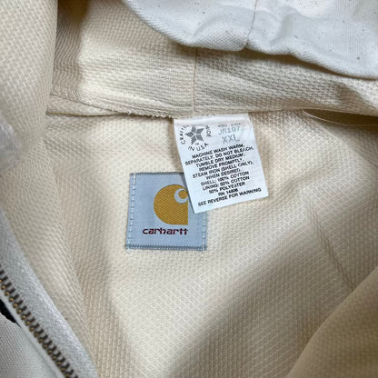 1990s Carhartt JR107 Active Cream Jacket Size XXL NEW v20456