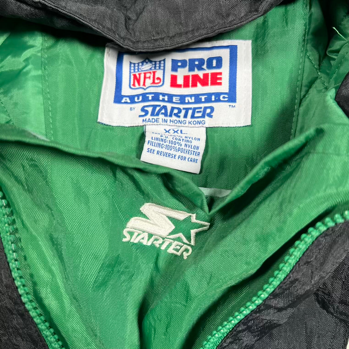 1990s Jets Starter Green Pullover Jacket SIze XXL USED v20457