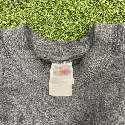 1990s Fruit of the Loom Sweatshirt Tee Grey Size XL USED v14855