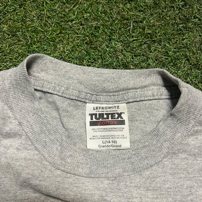 1990s Hersheys Kiss Gliter Grey Tee Size Large USED v15323