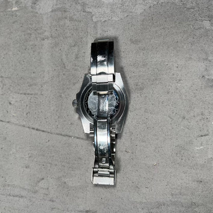 Bape Type 1 BapeX Hulf Silver/Green Watch USED x18996