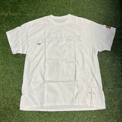 Travis Scott Connect The Dots tee white Size Large NEW x11847