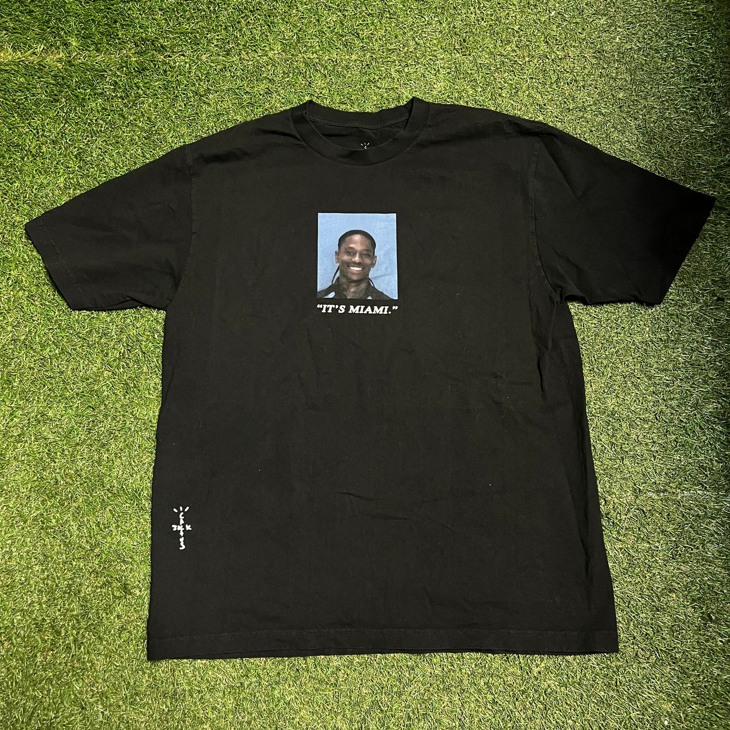 Travis Scott Free The Rage II Tee black Size Large NEW x11839